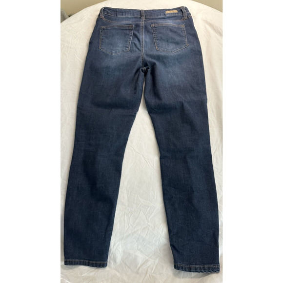 True Craft Jeans High Rise Skinny Women's Size 11 x 25.5 inseam Blue Distressed - Picture 7 of 11